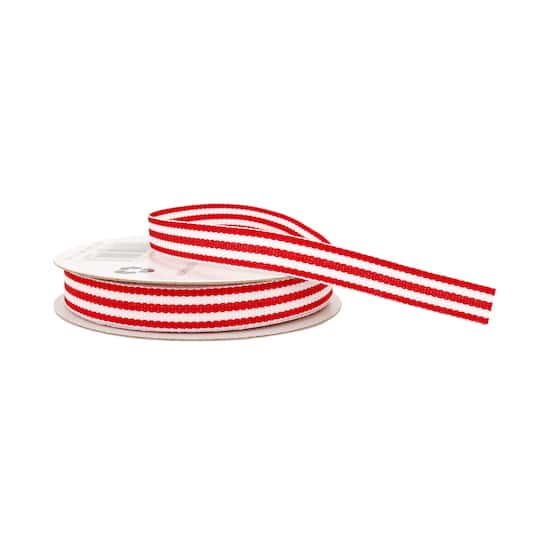 3/8" x 7yd. Grosgrain Stripe Ribbon by Celebrate It™